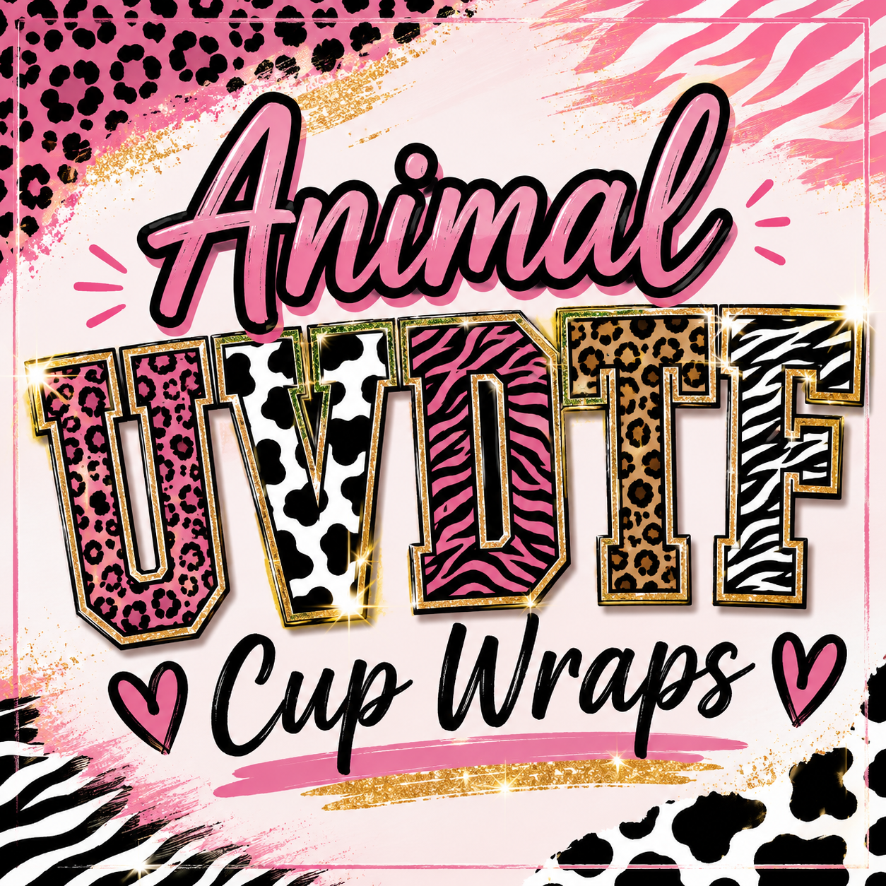 Animal UVDTF Cup Wraps