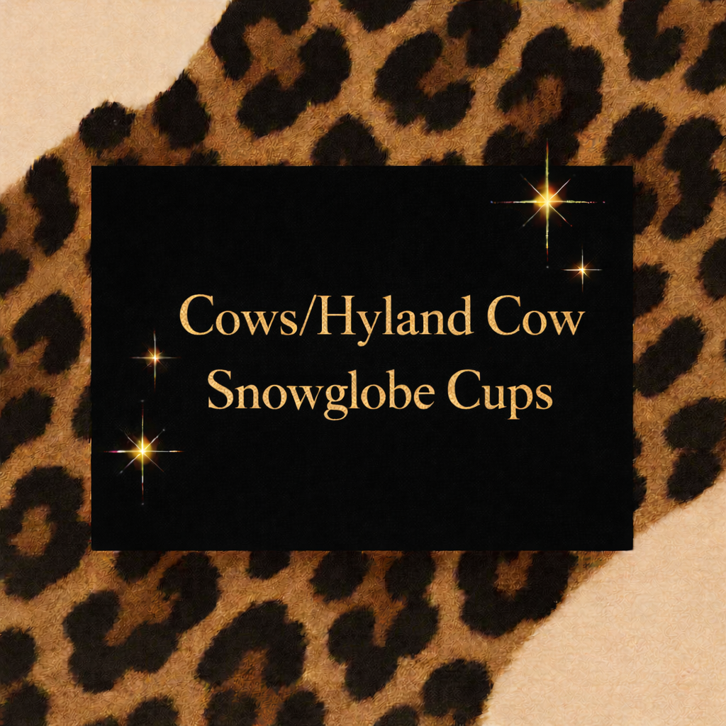 Highland Cows Snowglobe/Tumblers