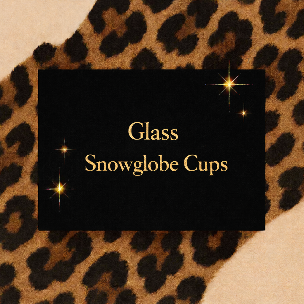 Glass Snowglobe cups