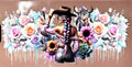 Pastel Cowgirl UVDTF Cup Wrap