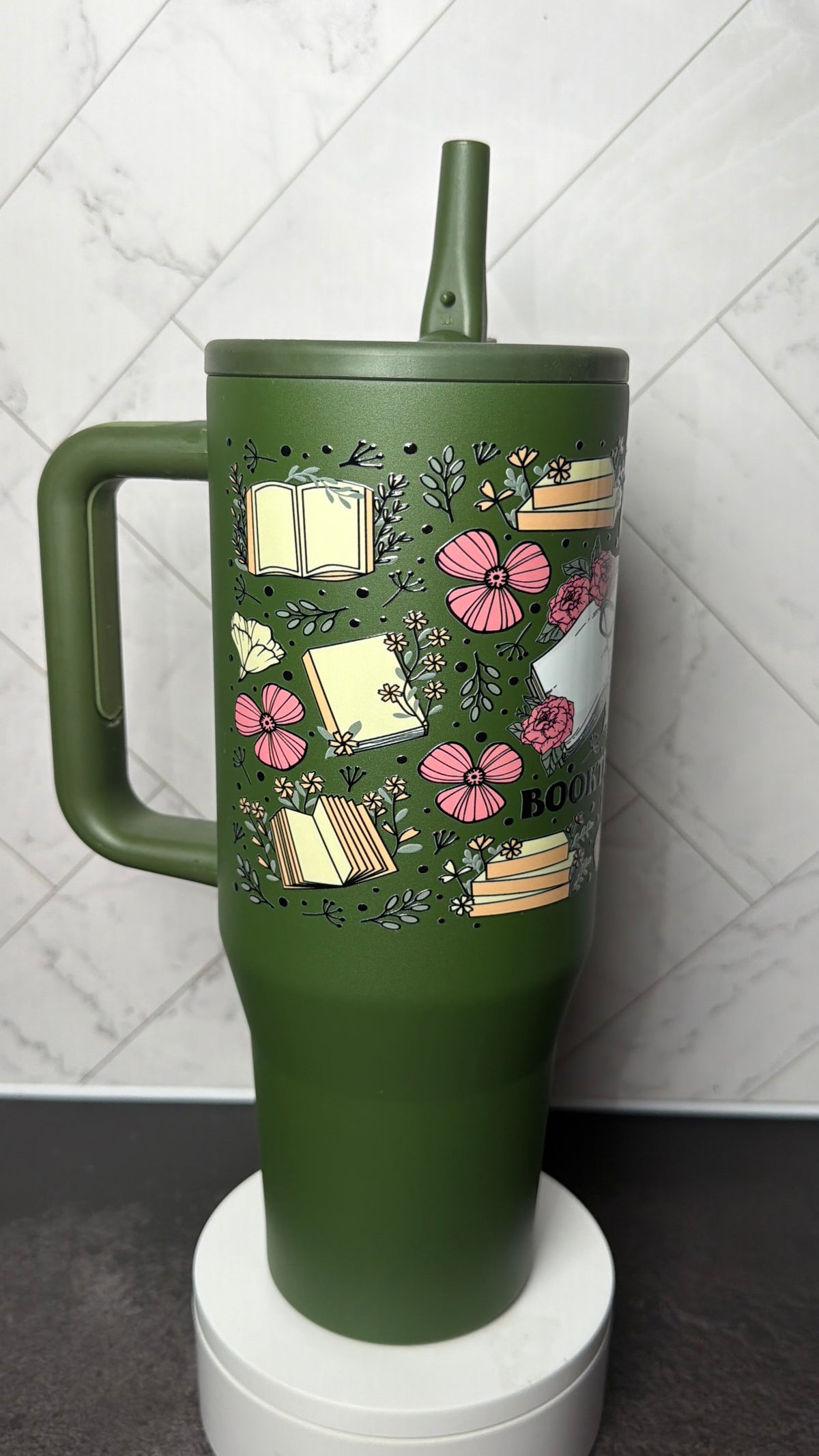 Booktrovert & Blooms Tumbler
