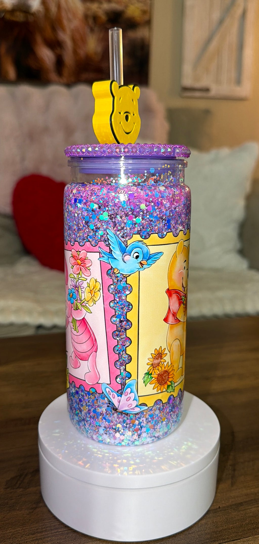 Sweet Honey Garden Glitter Tumbler