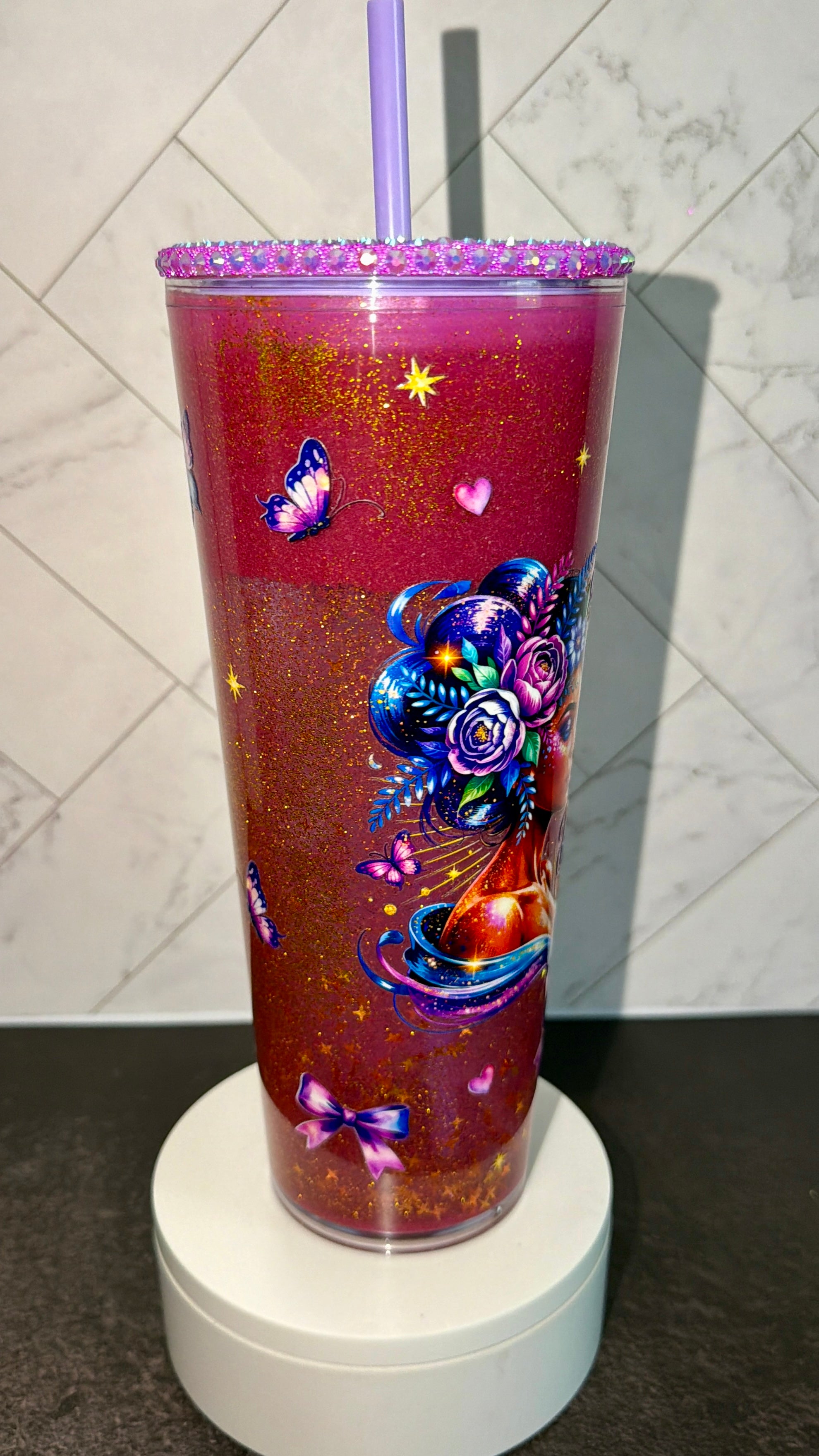 Blooming Hourglass Tumbler