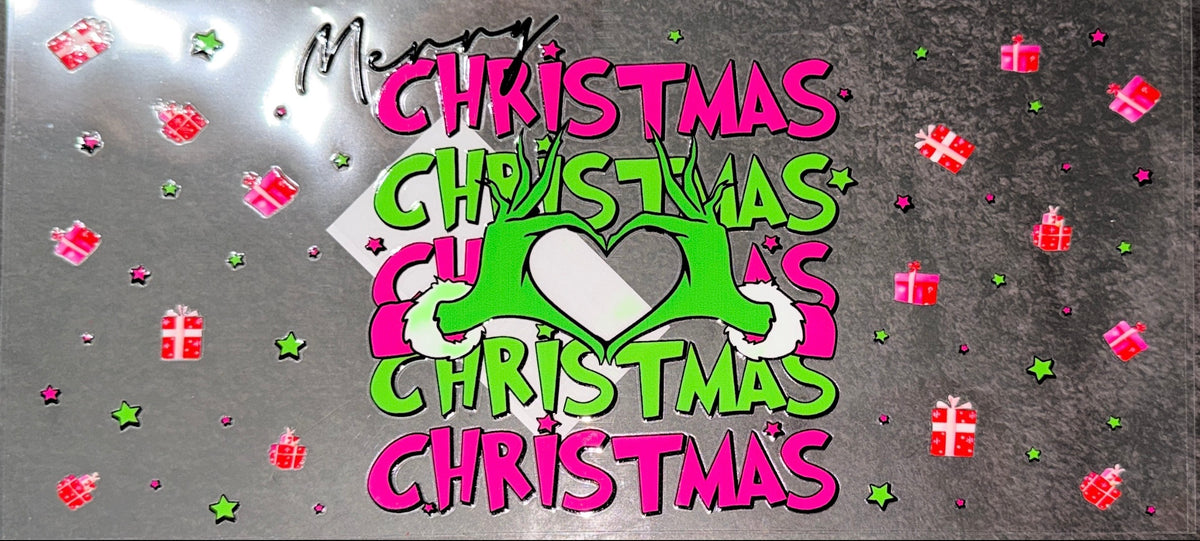 Merry Christmas UVDTF Cup Wrap
