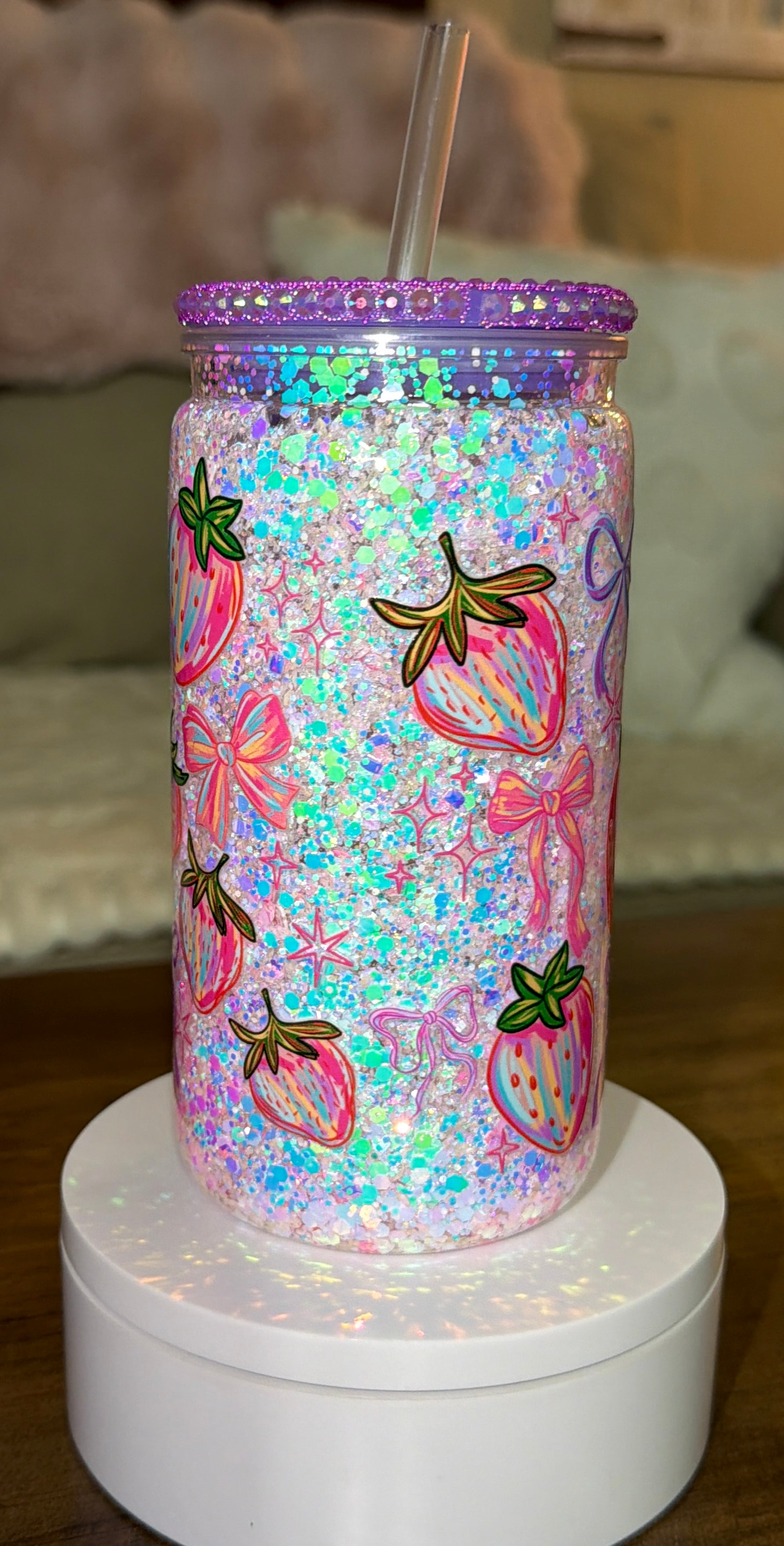 Strawberry Snowglobe cup