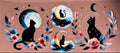 Majestic Cat and Moons UVDTF Cup Wrap