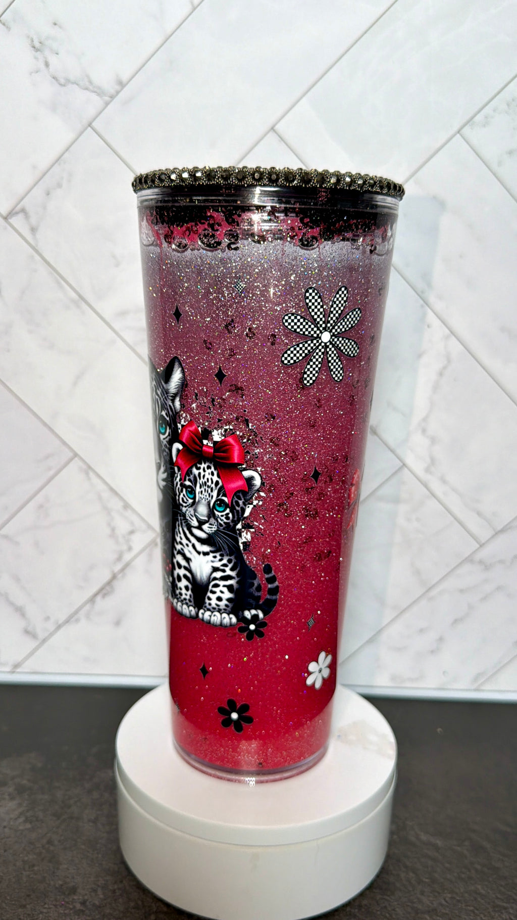 Leopard “Dreamscape” Snowglobe Cup