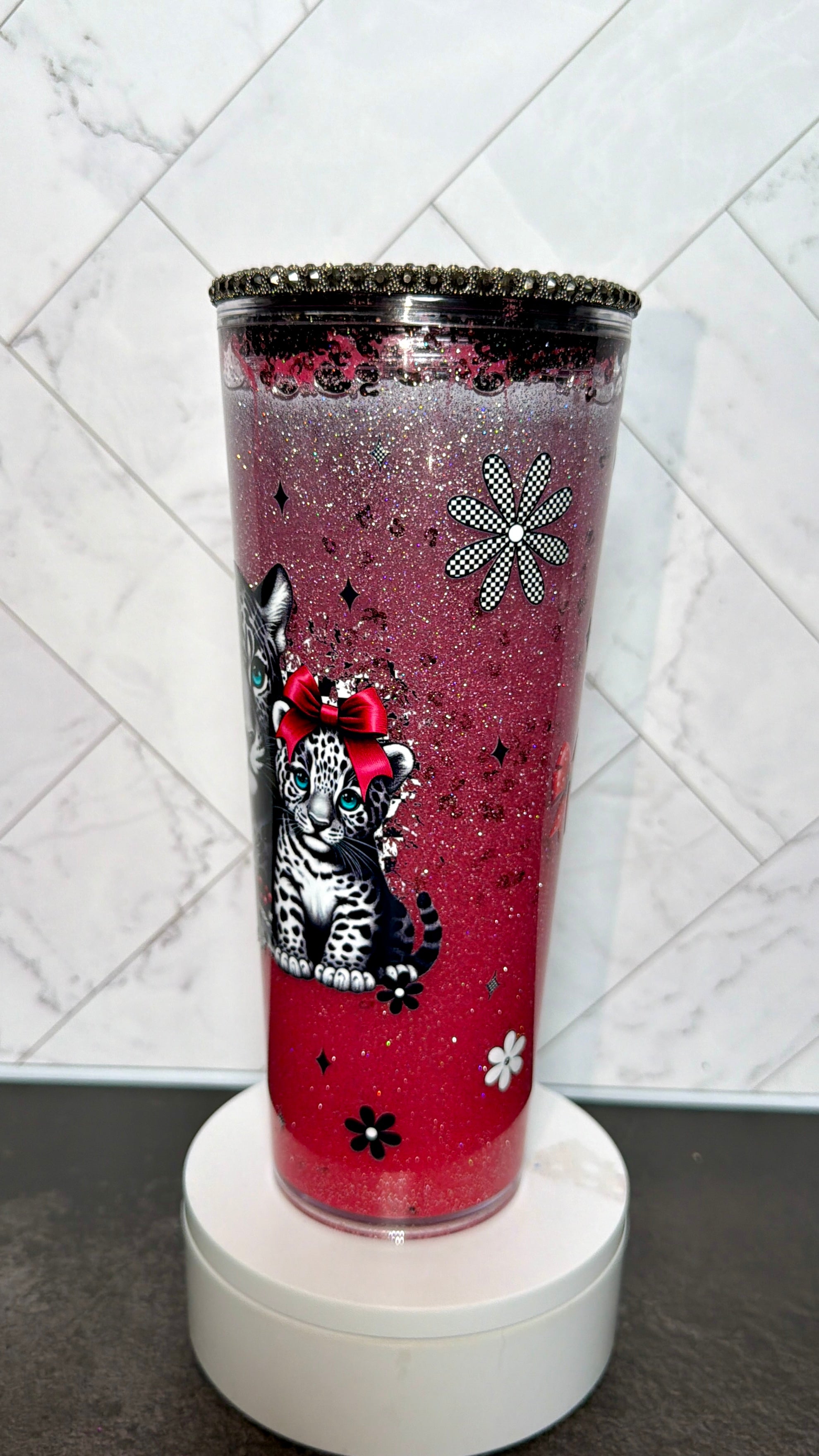Leopard “Dreamscape” Snowglobe Cup