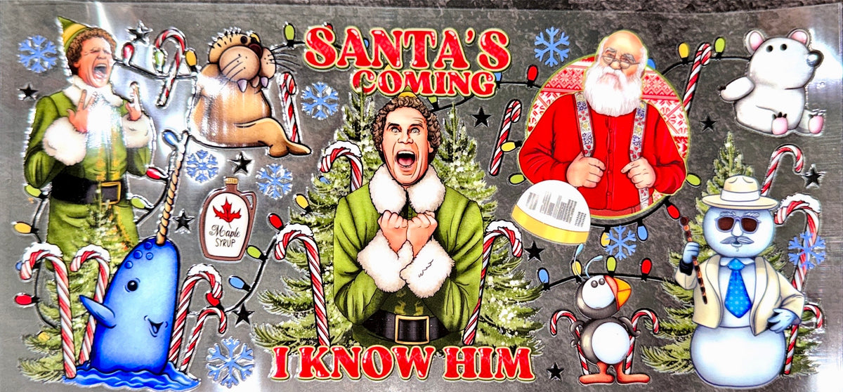 Santa’s Coming UVDTF Cup Wrap