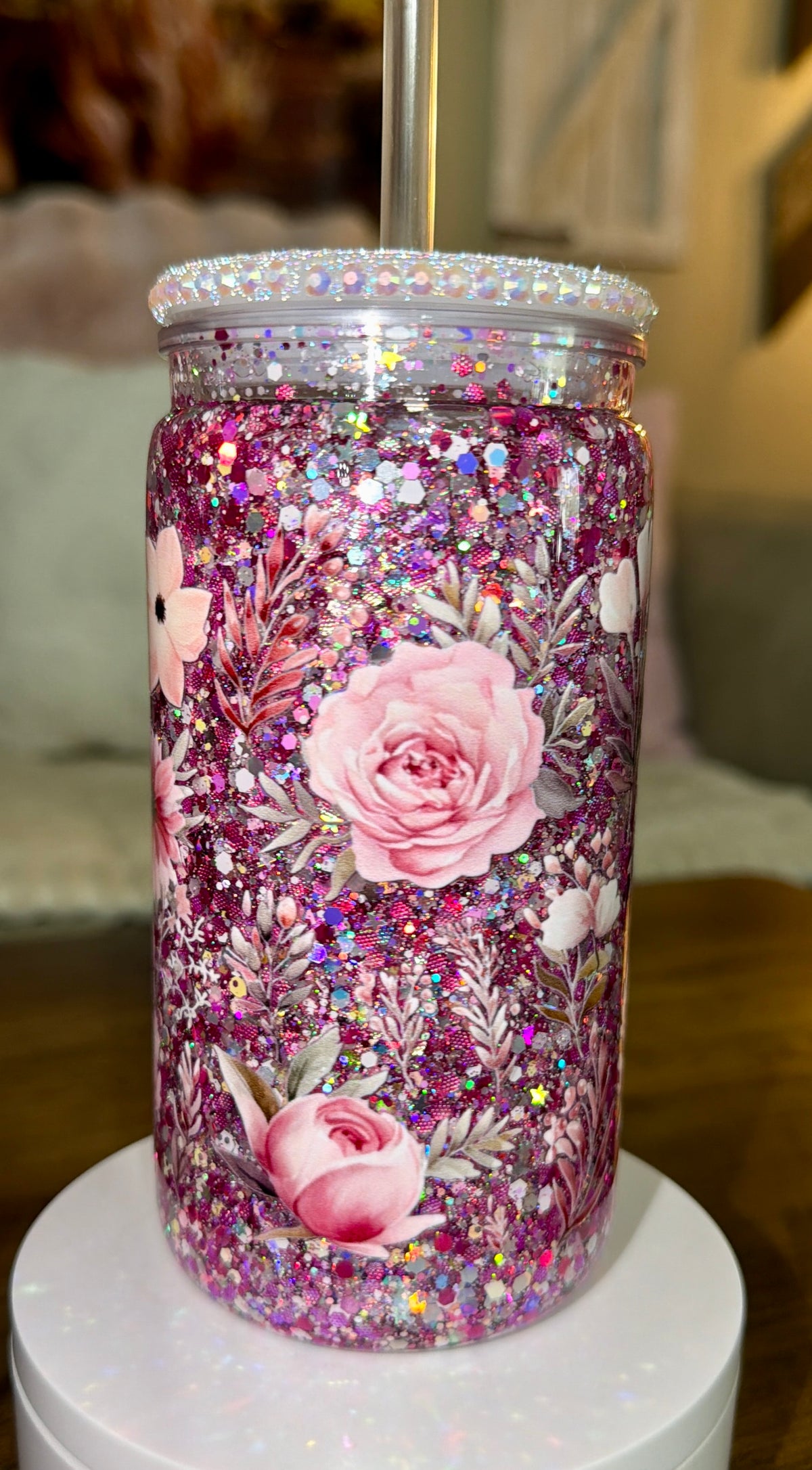 Flower Snowglobe Cup