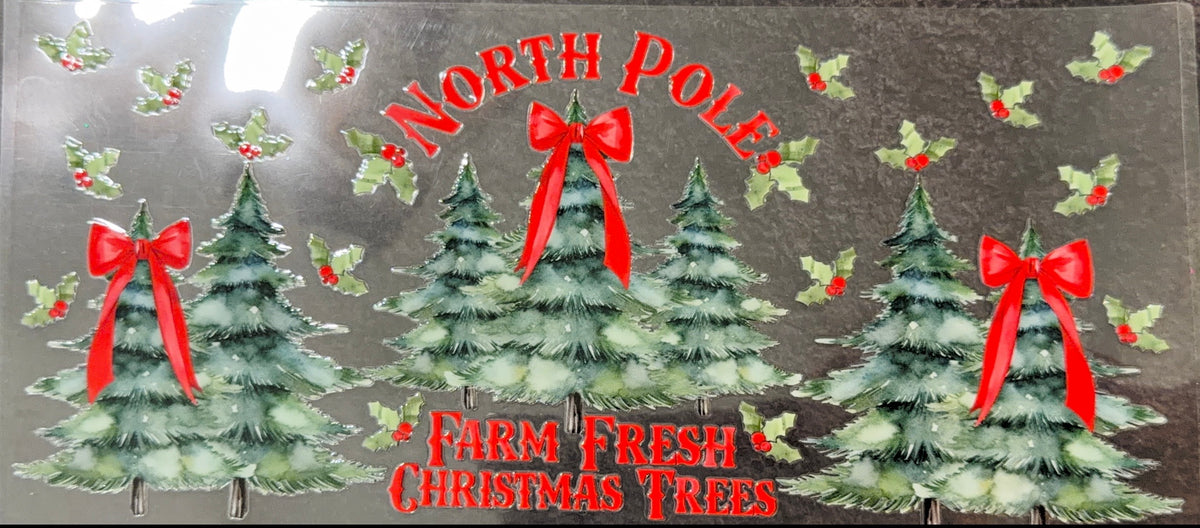 Farm Fresh Christmas Trees UVDTF Cup Wraps
