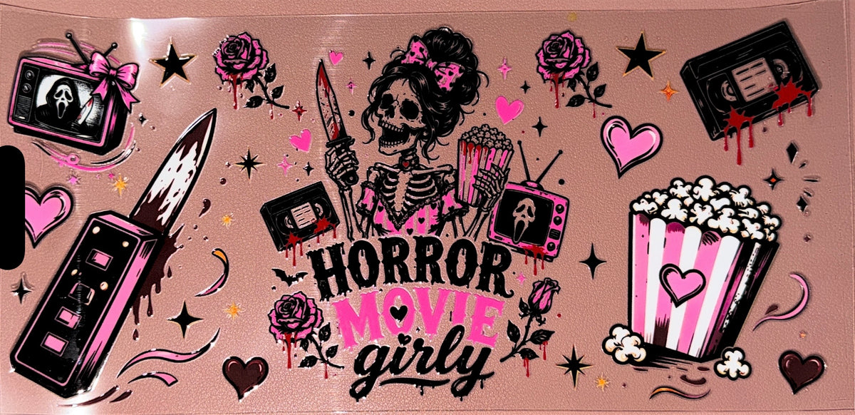 Horror Movies Girly UVDTF Cup Wraps
