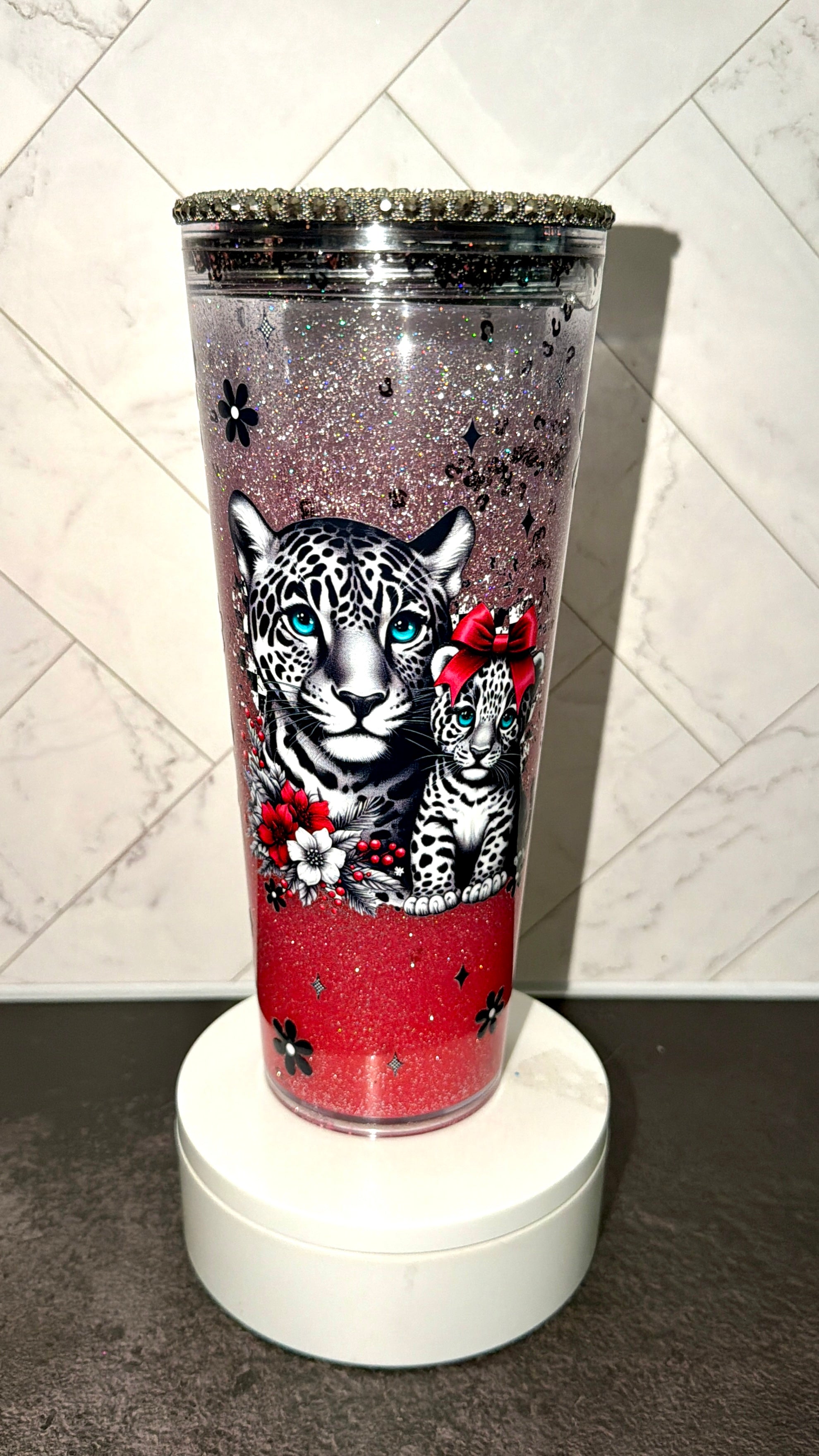Leopard “Dreamscape” Snowglobe Cup