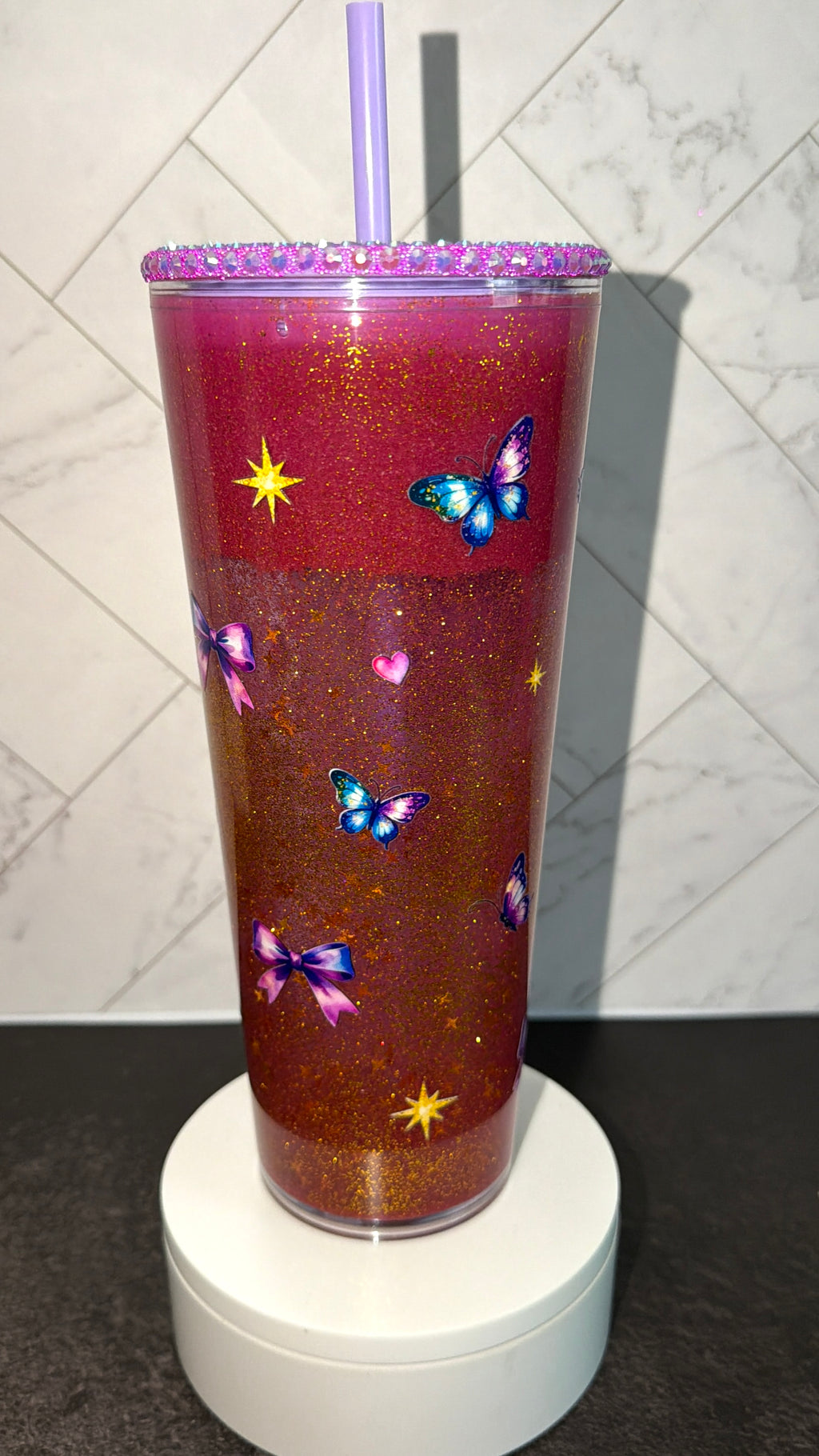Blooming Hourglass Tumbler