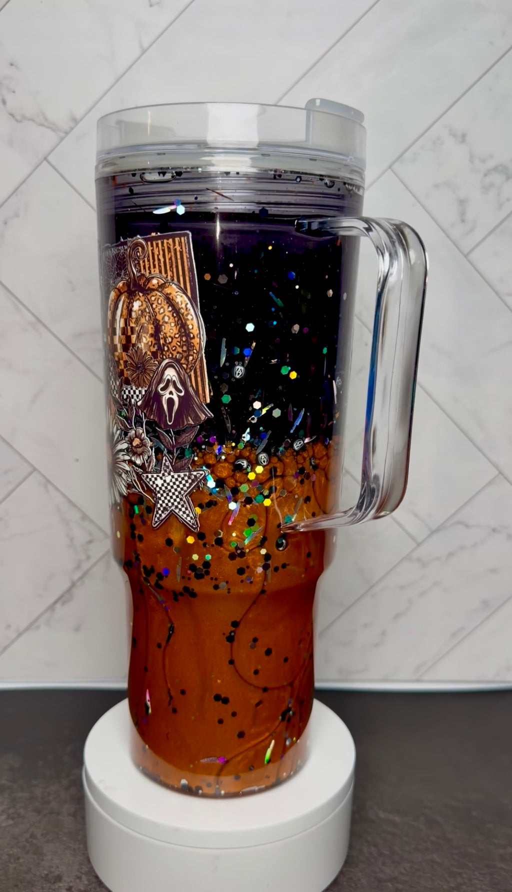 Spooky Pumpkin Lava Tumbler