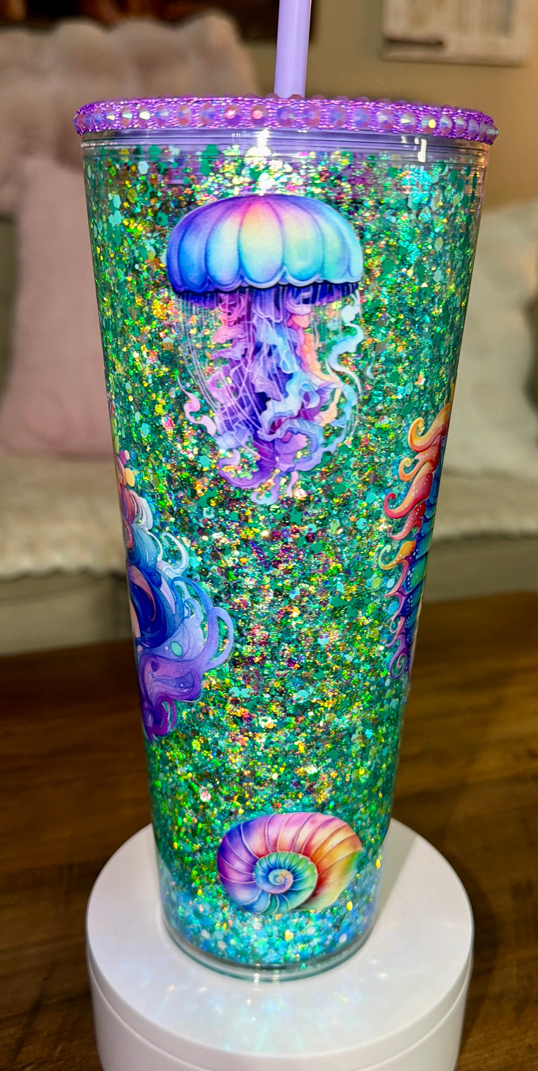 Mermaid Snowglobe Cup