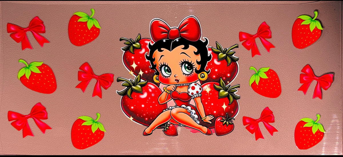 Strawberry UVDTF Cup Wrap