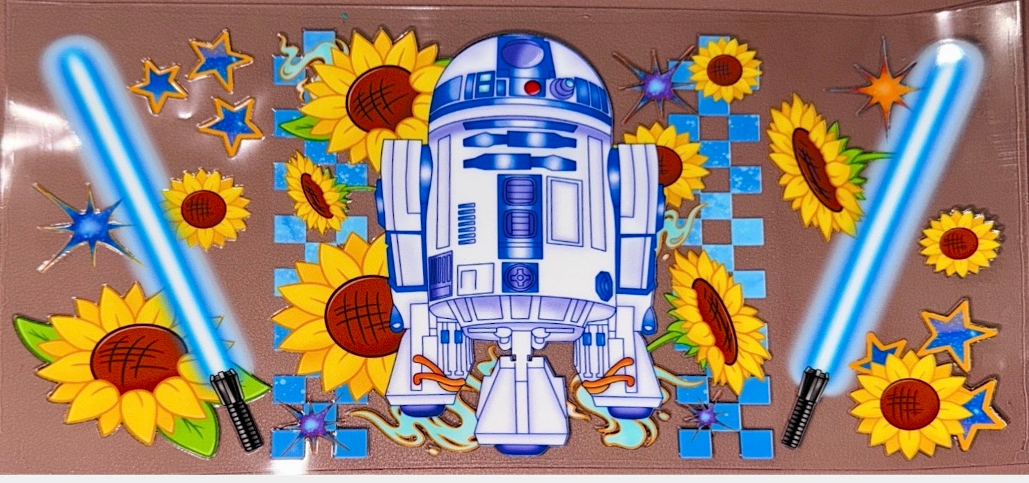Galactic Sunflower Droid UVDTF Cup Wrap