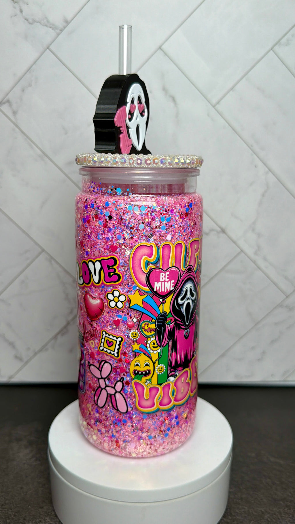 Cupid Horror Snowglobe Cup