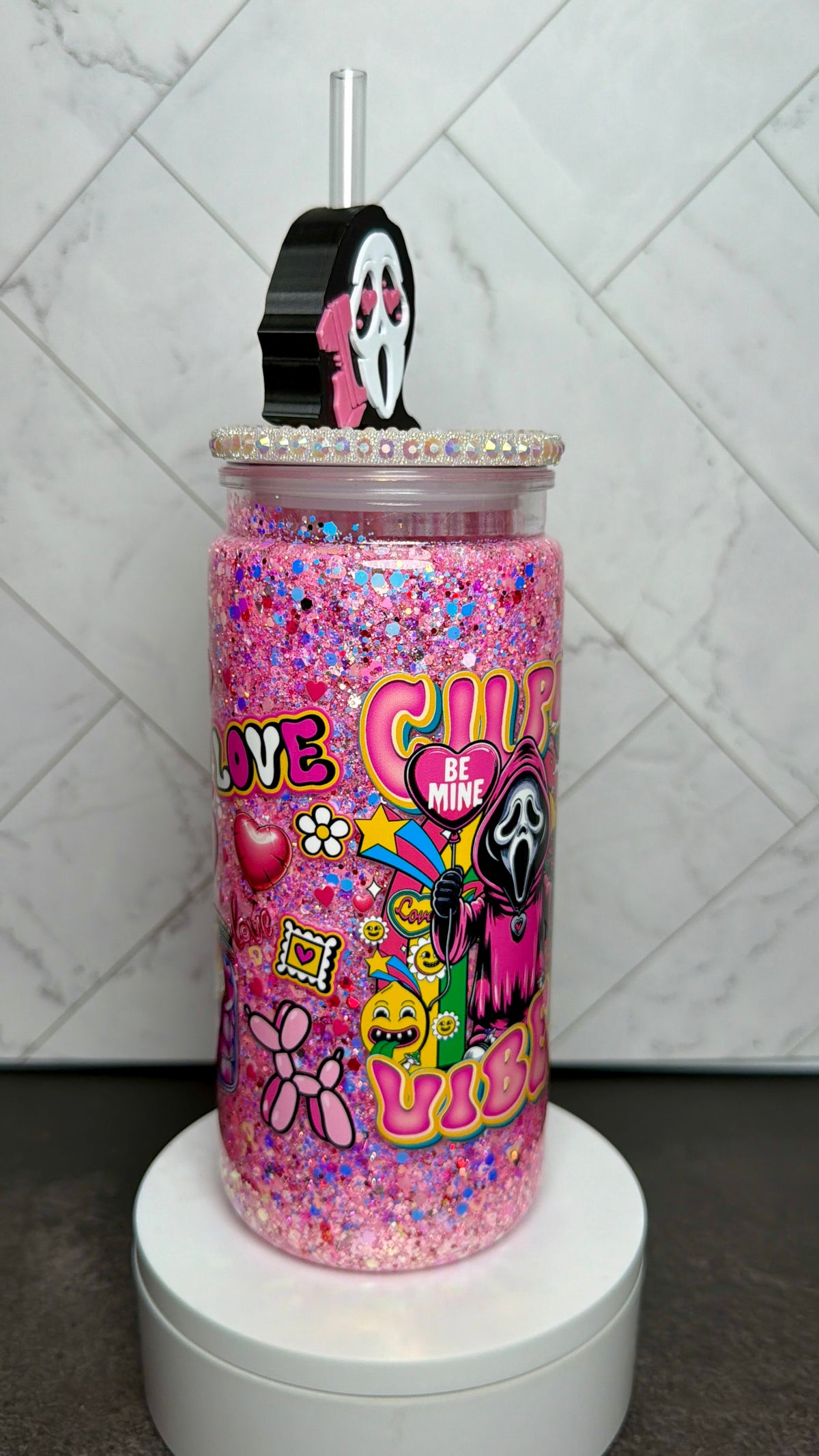 Cupid Horror Snowglobe Cup