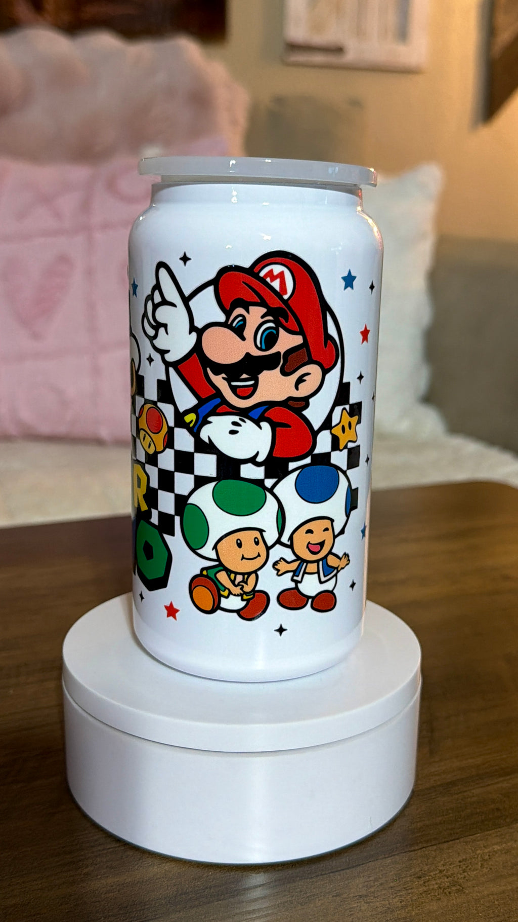 Retro game inspired tumbler