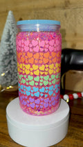 Rainbow Heart Snowglobe Cup
