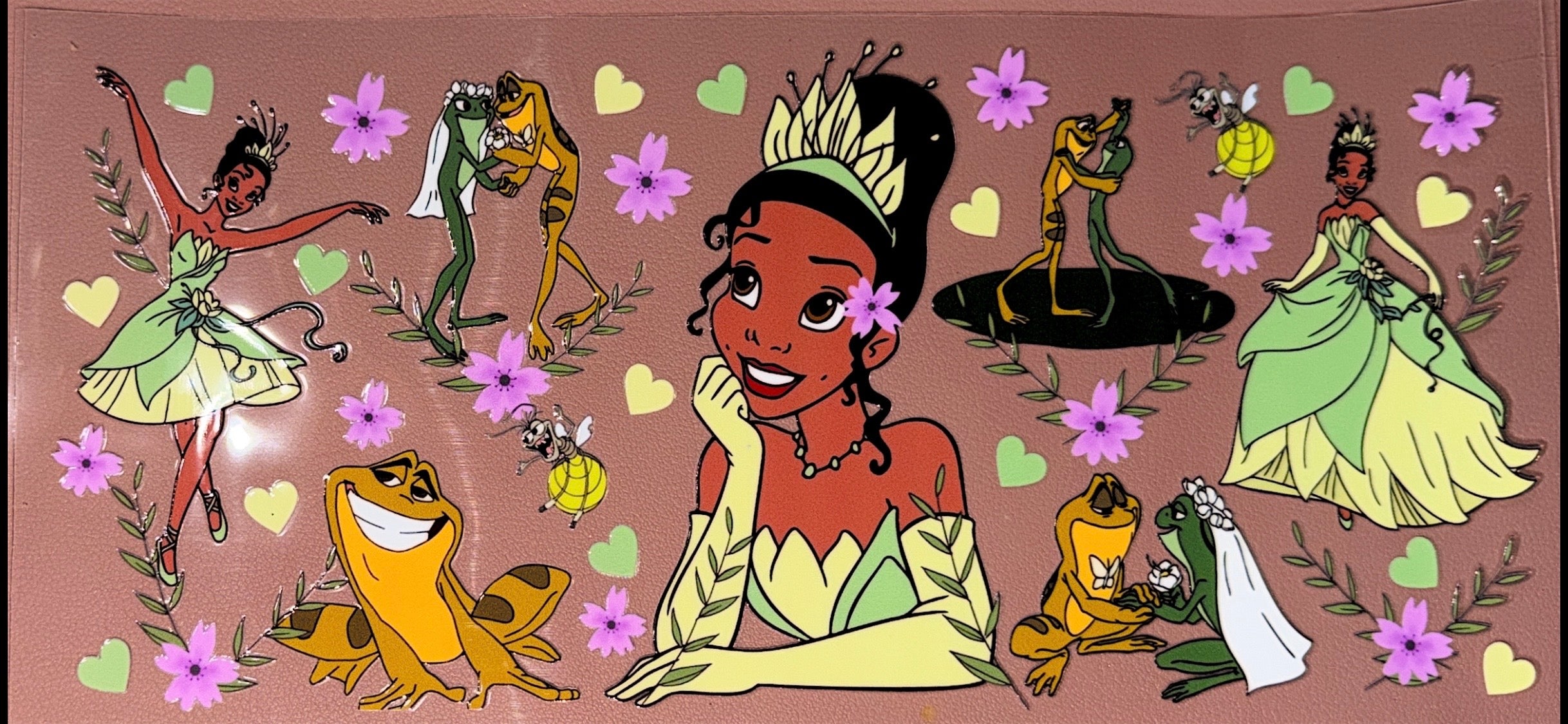 Floral Princess UVDTF Cup Wrap