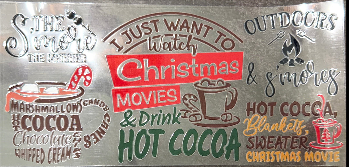 Christmas Movies UVDTF Cup Wraps
