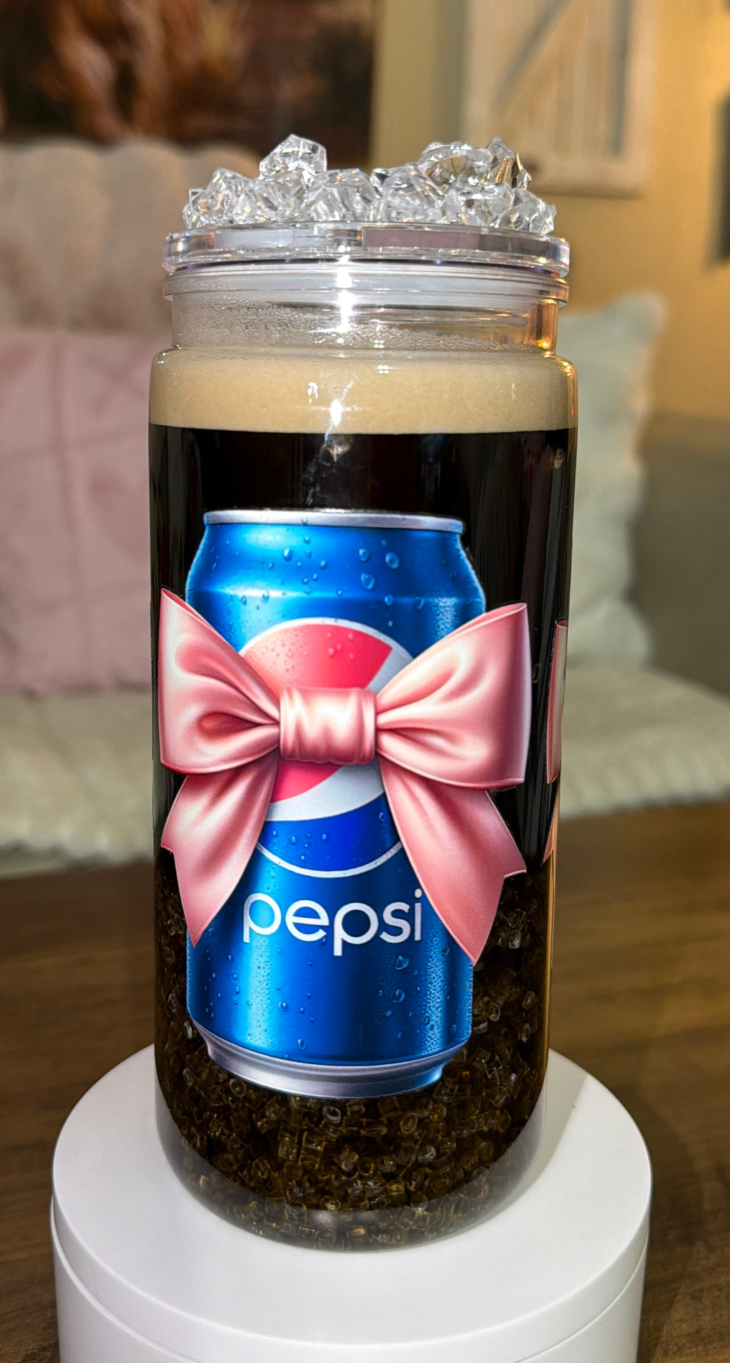 Soda inspired Snowglobe cup