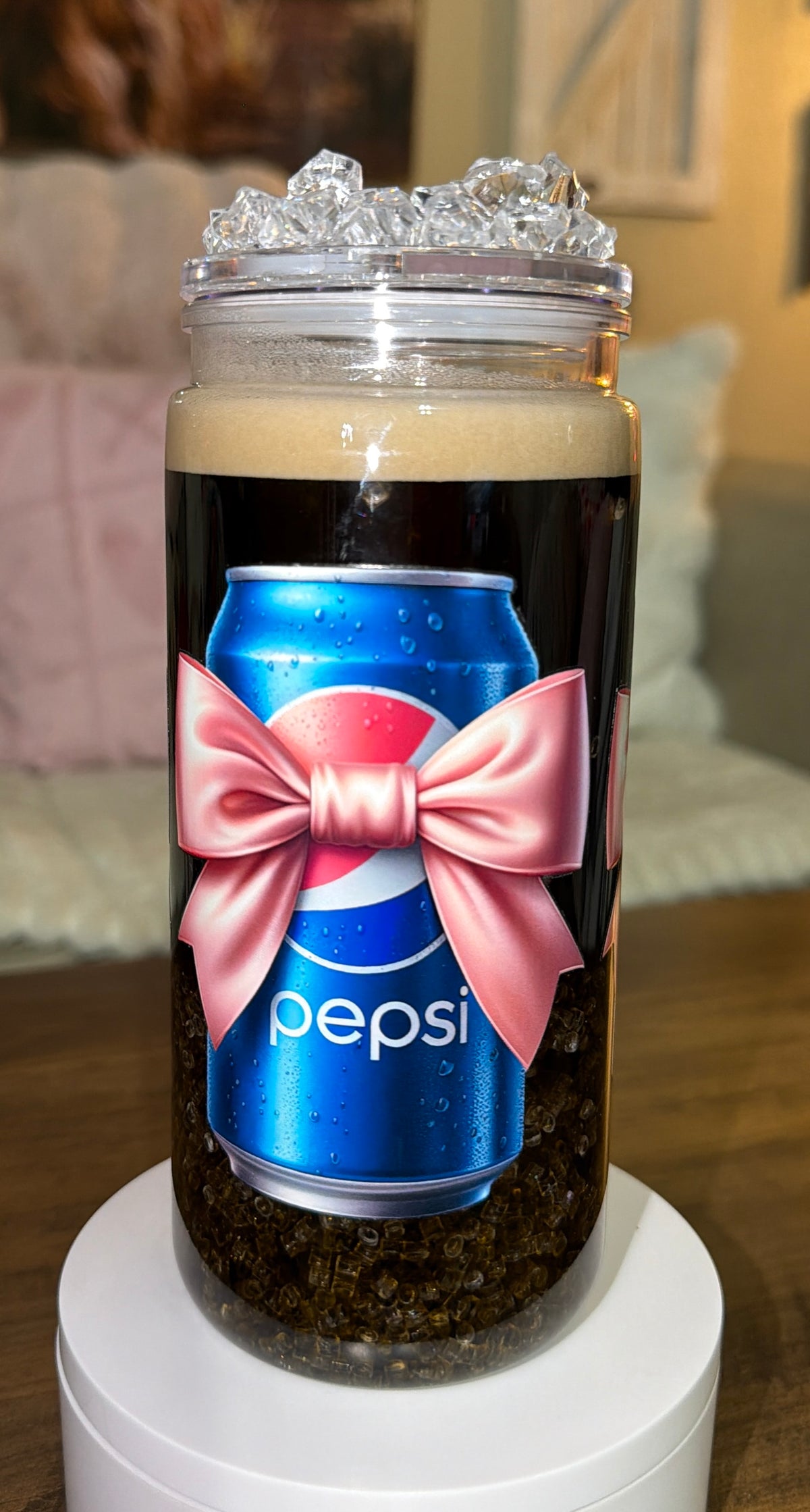 Soda inspired Snowglobe cup