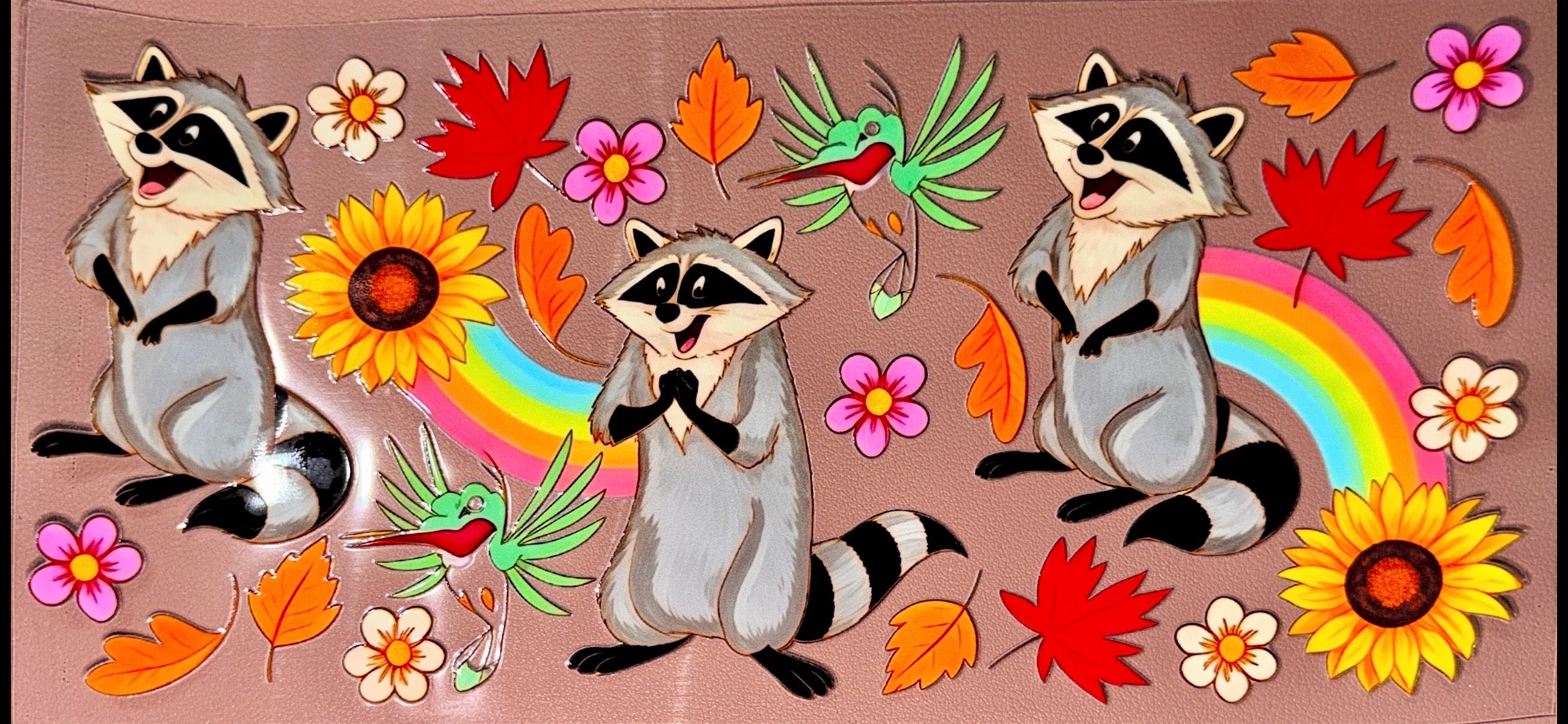 Raccoon UVDTF Cup Wrap