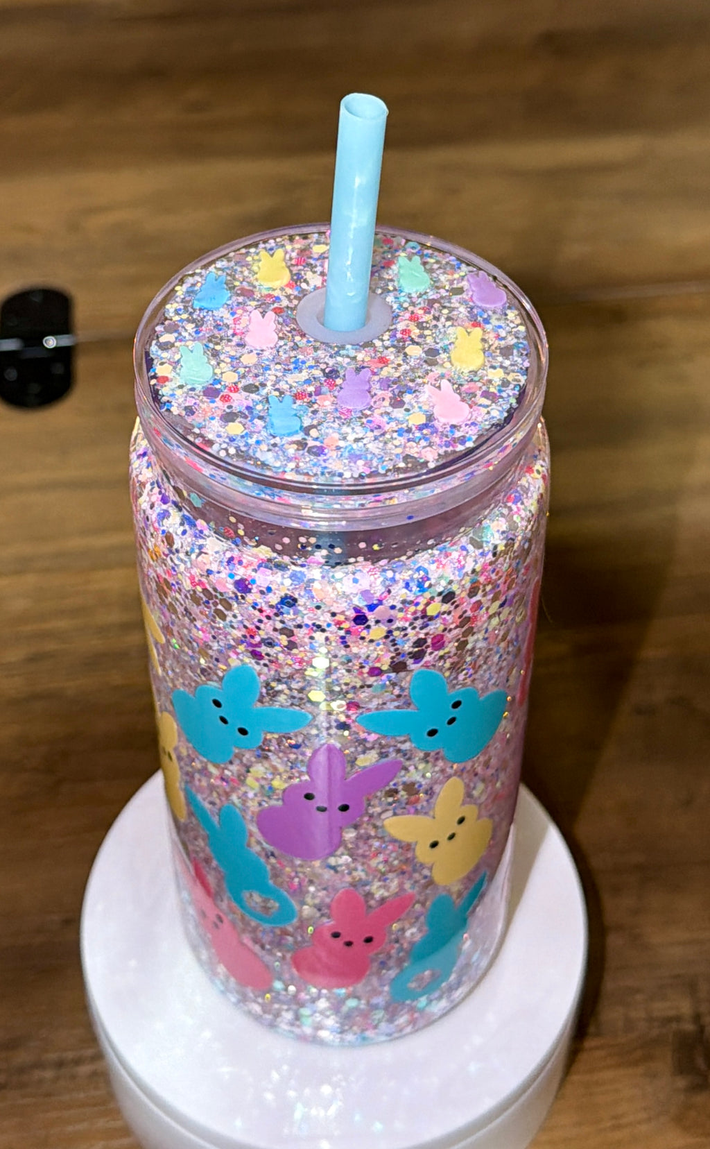 Pastel bunny Snowglobe Cup