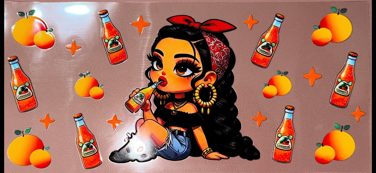 Oranges UVDTF Cup Wrap