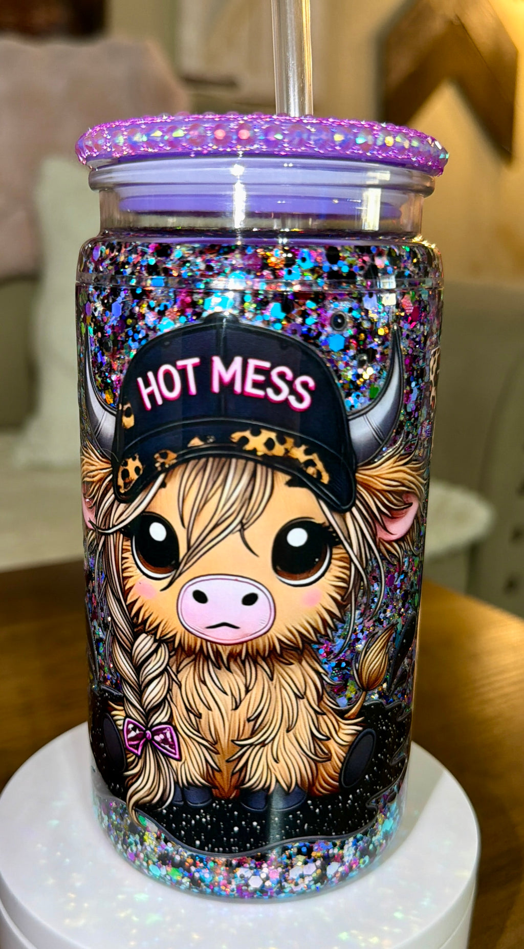 Hot Mess Snowglobe Cup