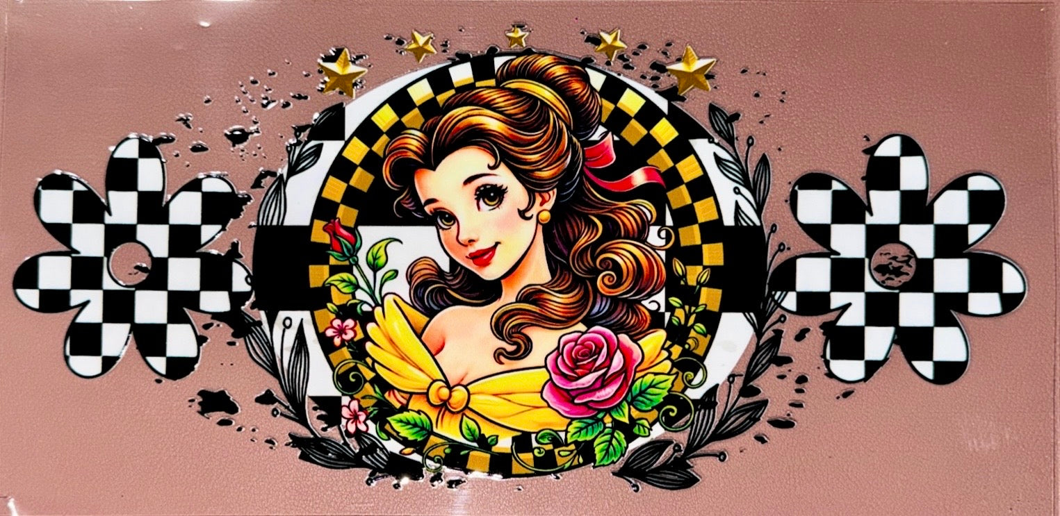 Enchanted Rose Princess UVDTF Cup Wrap