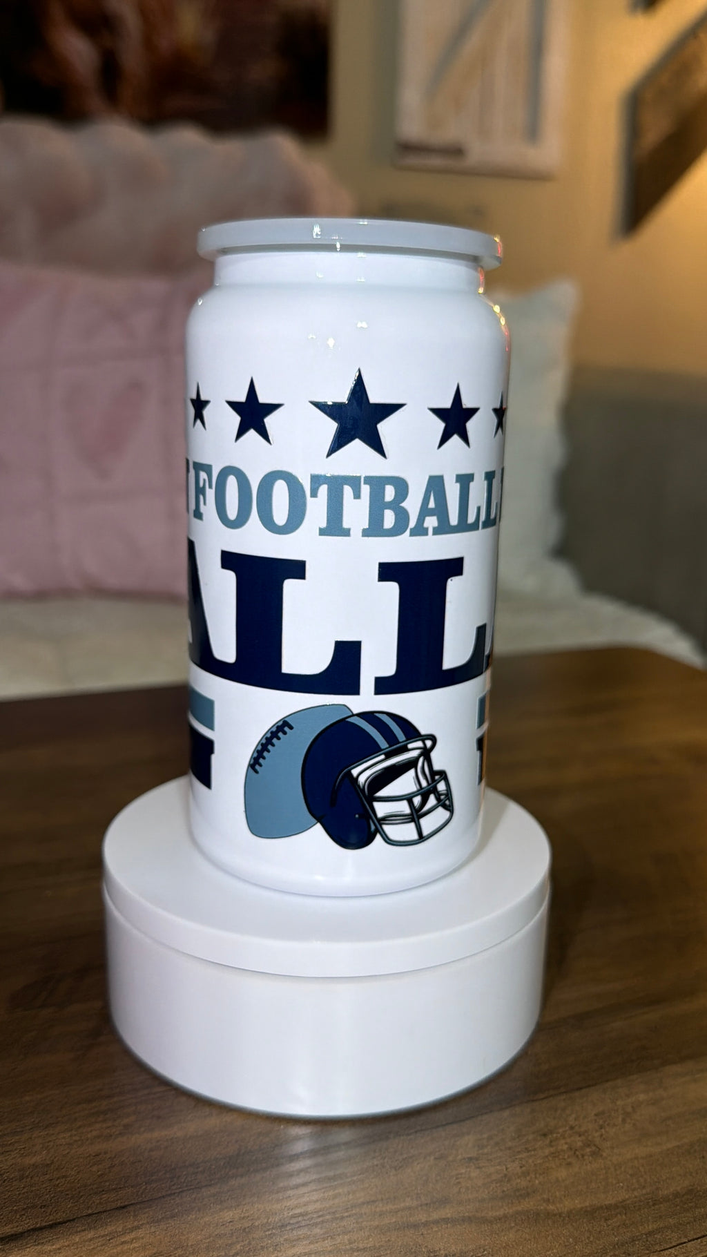 Football inspired tumbler