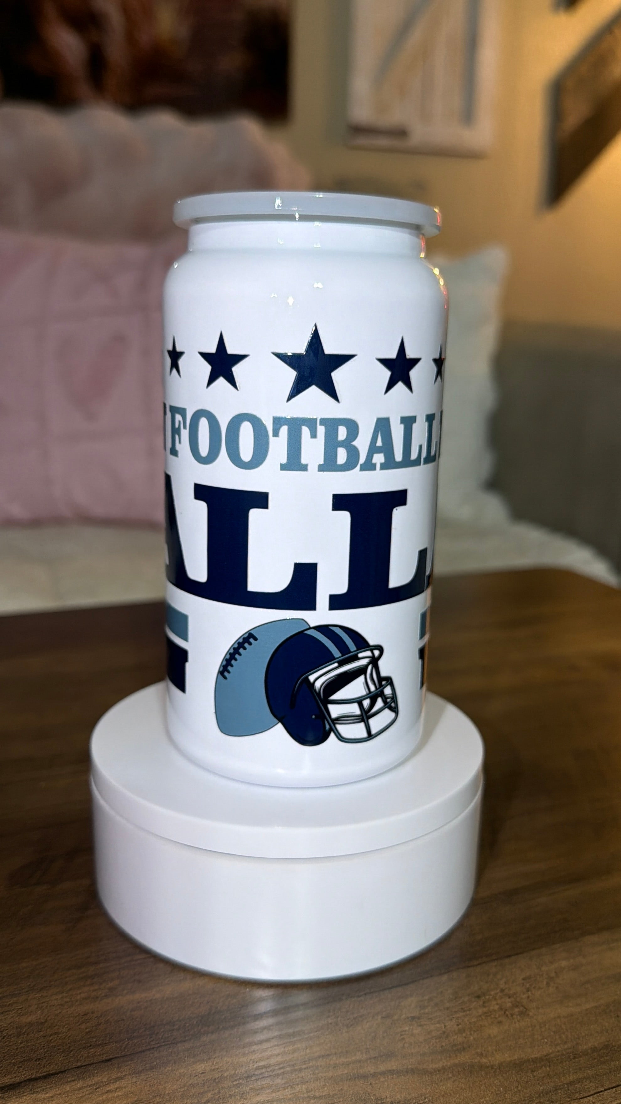 Football inspired tumbler