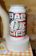 Dad Life Patriotic Fist Bump Tumbler – USA Flag – 16oz stainless steel