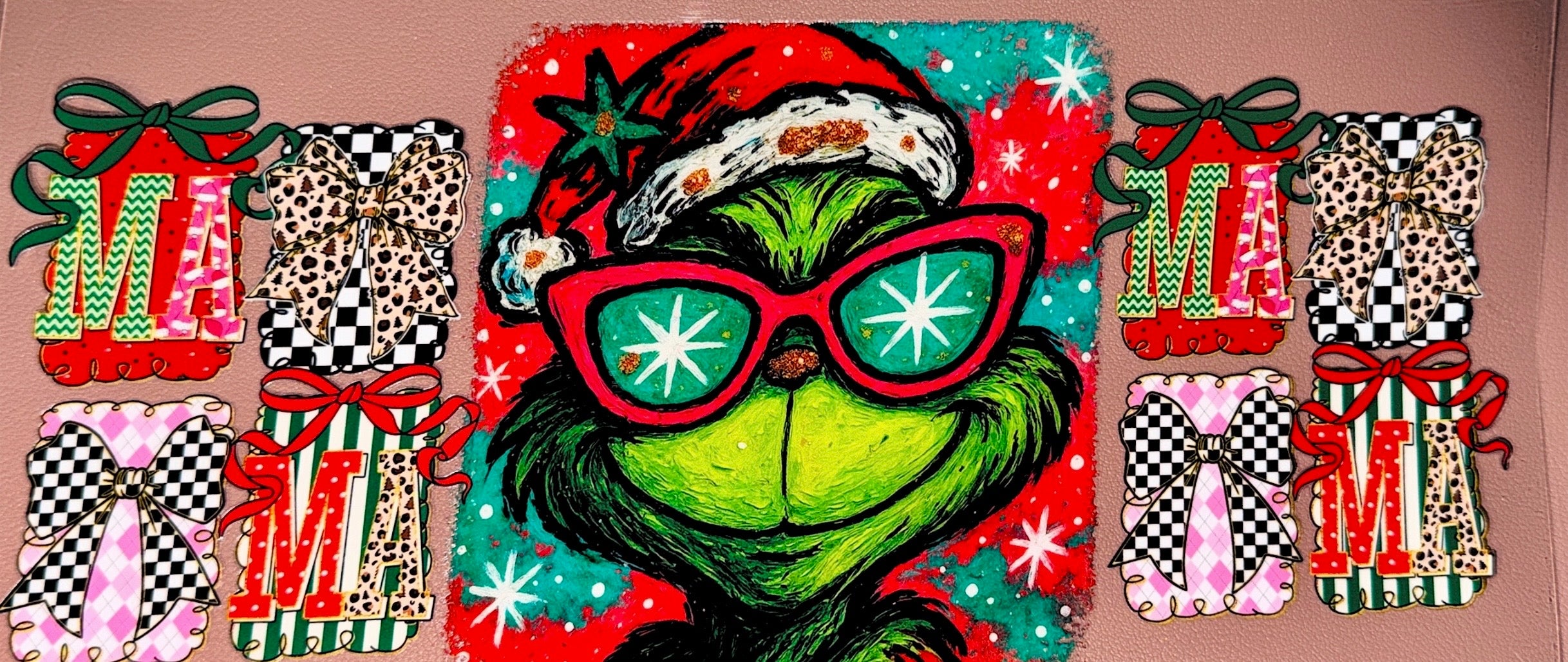 Green man mama UVDTF Cup Wrap