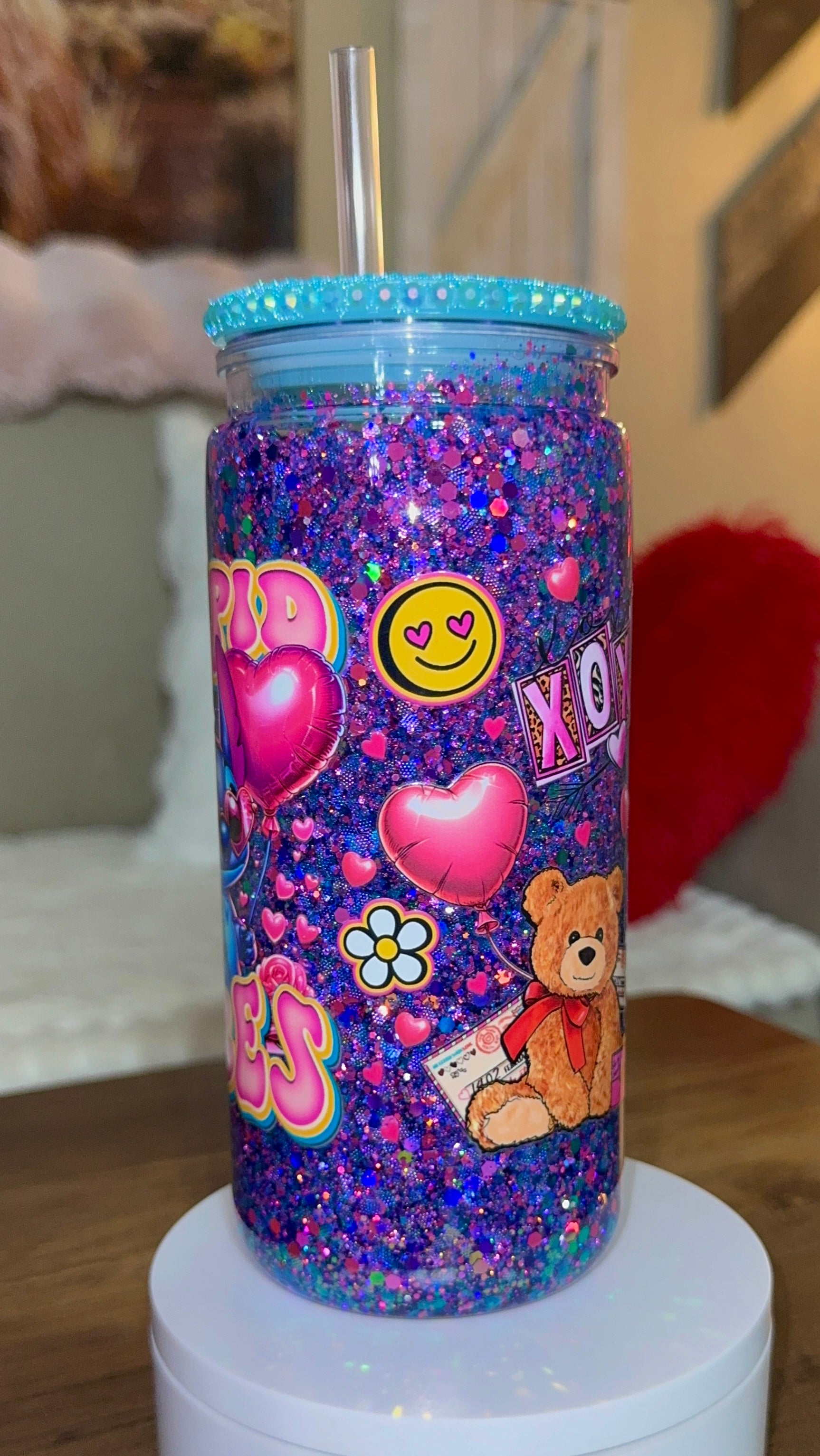 Cupid Snowglobe cup