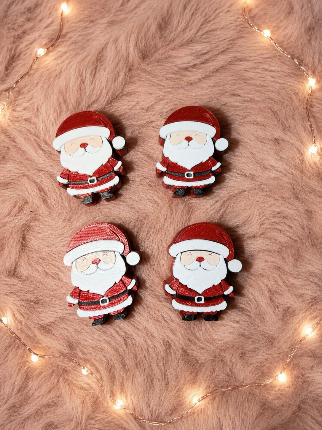 Red Santa Straw Topper