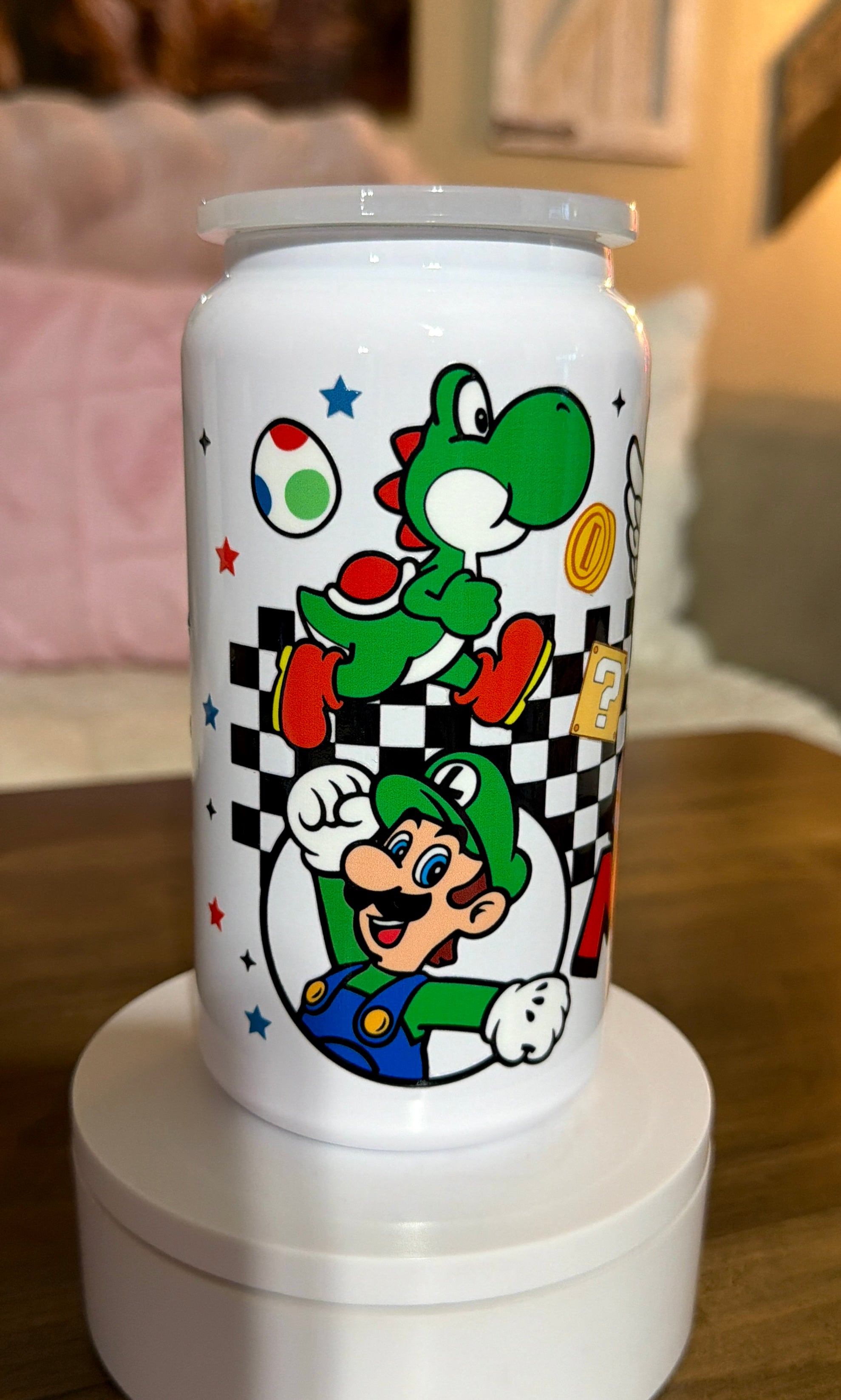 Retro game inspired tumbler