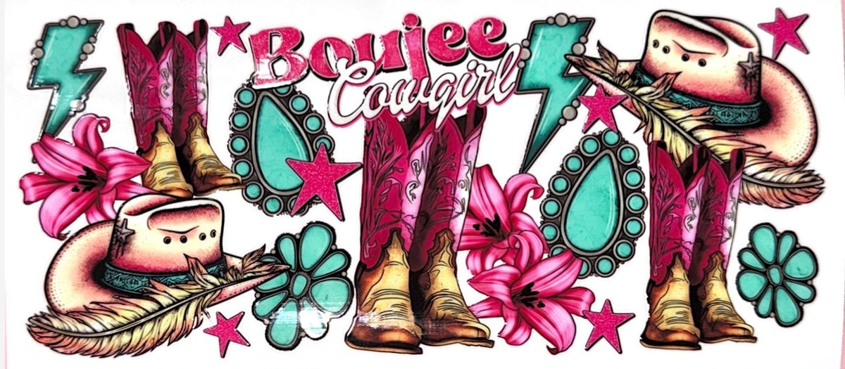 Boujee Cowgirl UVDTF Cup Wrap
