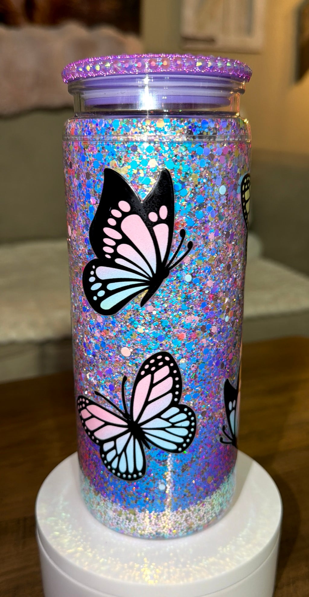 Butterfly Snowglobe Cup