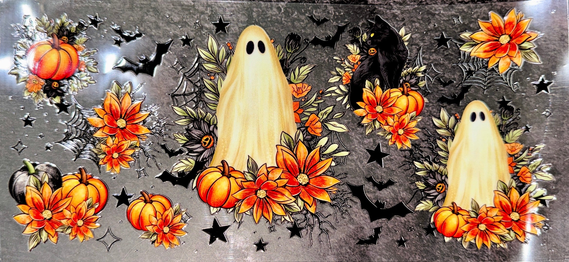 Halloween Ghost UVDTF Cup Wrap