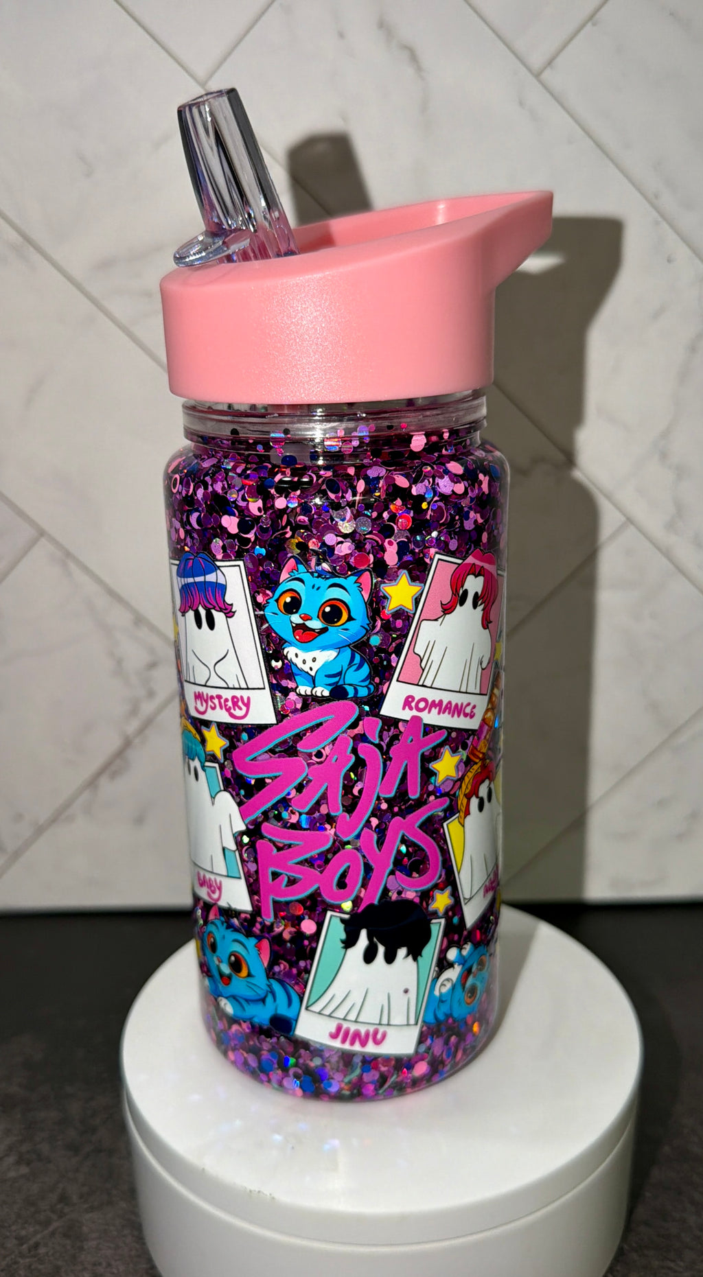 Kpop Kids Snowglobe Water Bottle
