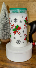 Candy Cane Christmas Cup • Holiday Snow Globe Tumbler