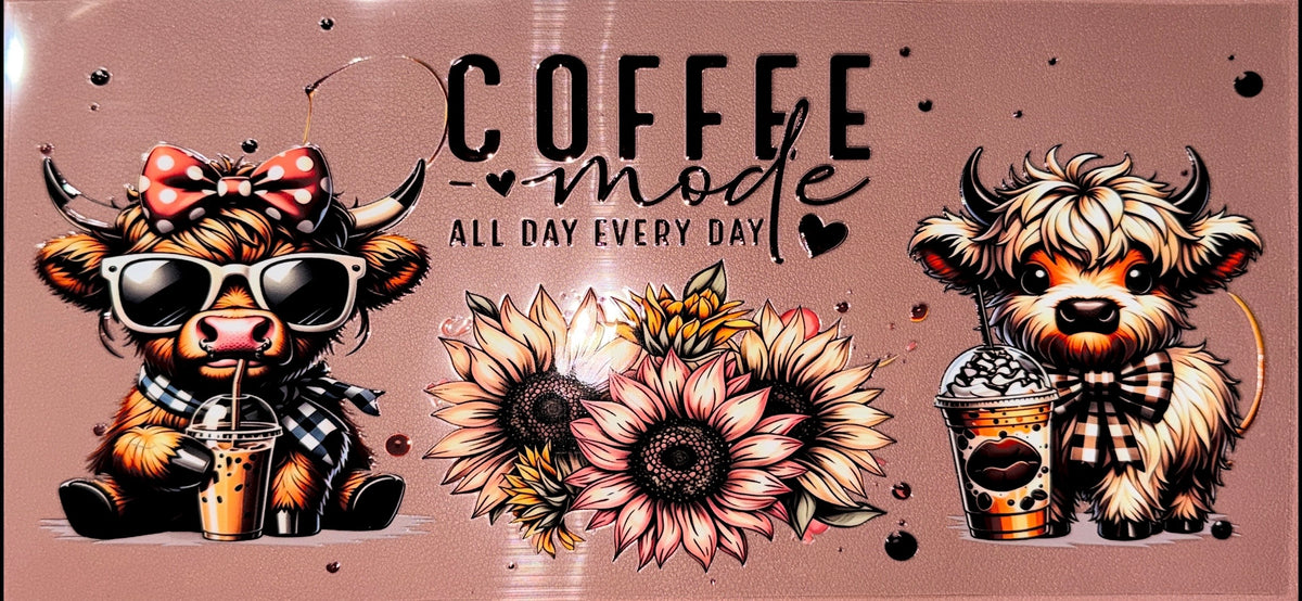 Coffee Mode UVDTF Cup Wrap