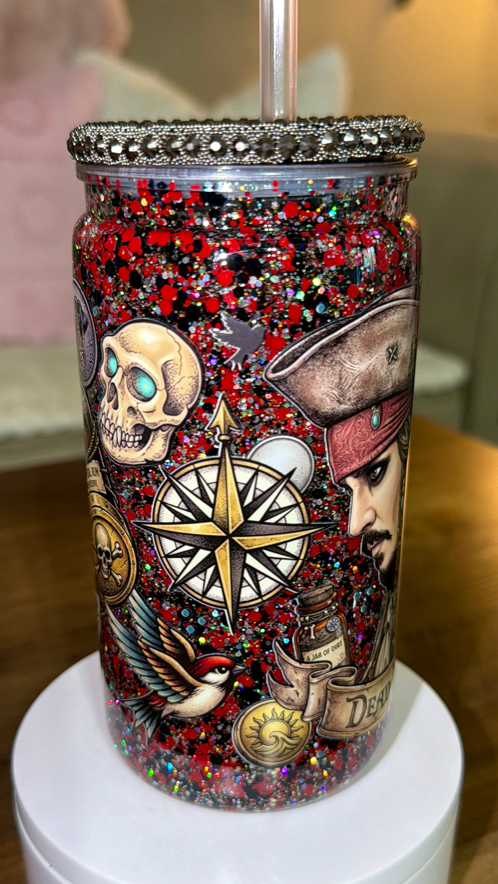 Pirate Inspired Snowglobe Cup
