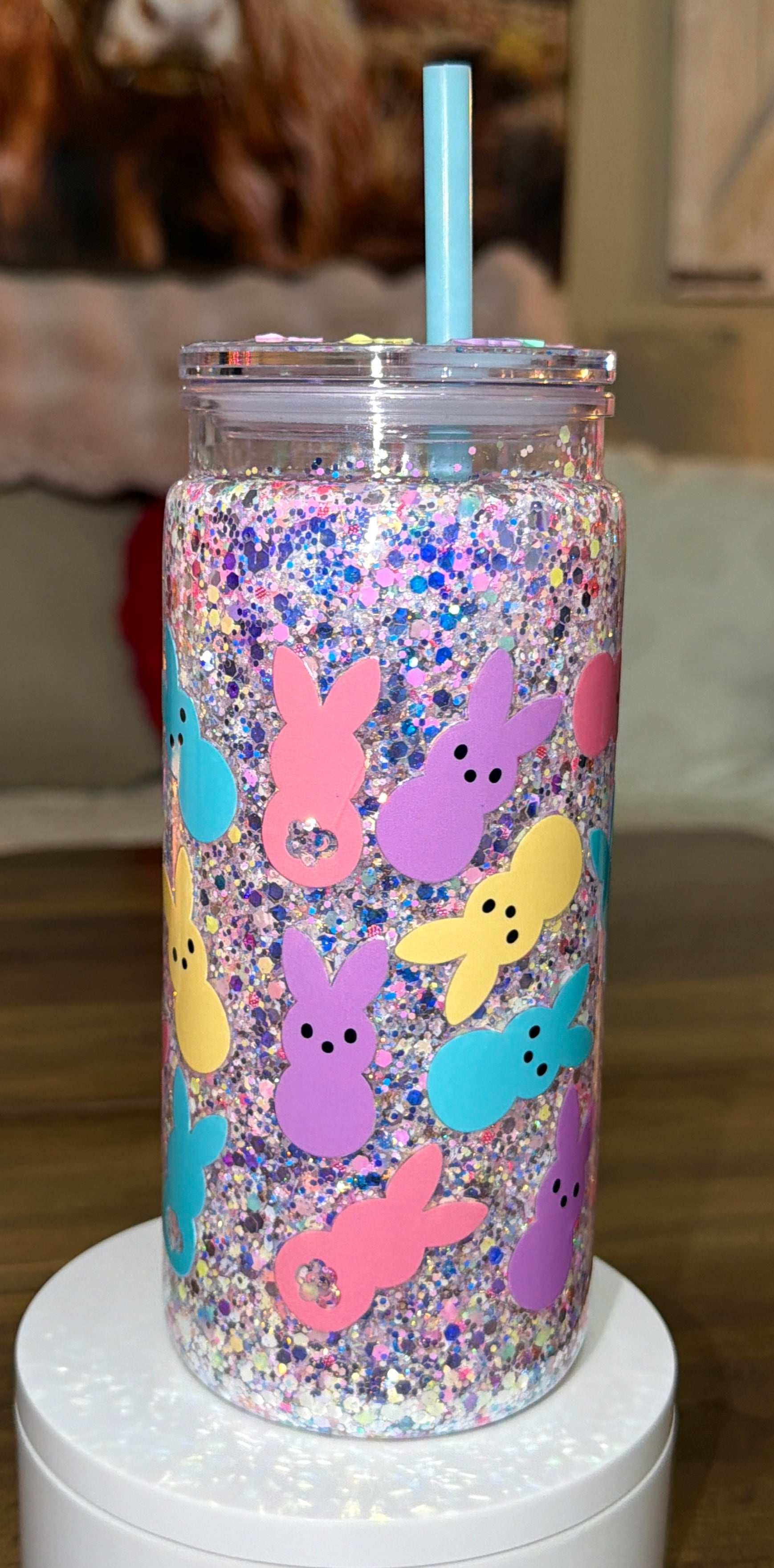Pastel bunny Snowglobe Cup